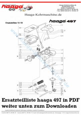 Ersatzteile Haaga 497 ohne I Sweep