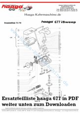 Ersatzteile Haaga 677 AKKU mit I Sweep