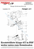 Ersatzteile Haaga 477 ohne I Sweep
