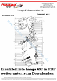Ersatzteile Haaga 697 AKKU ohne I Sweep