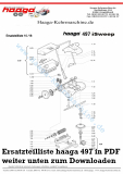 Ersatzteile Haaga 497 mit I Sweep